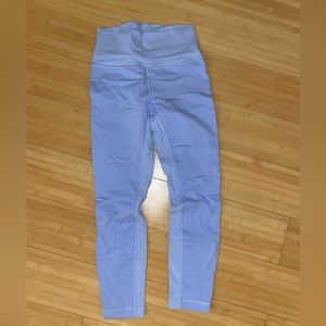Two Toned Lululemon Light Blue/Purple Leggings Double Lined